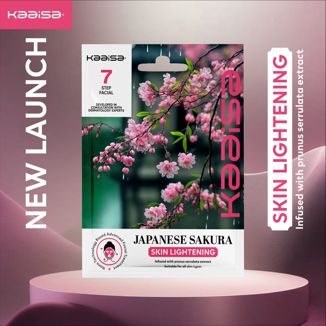 Kaaisa Japanese Sakura Brightening 7-Step Facial Kit packaging